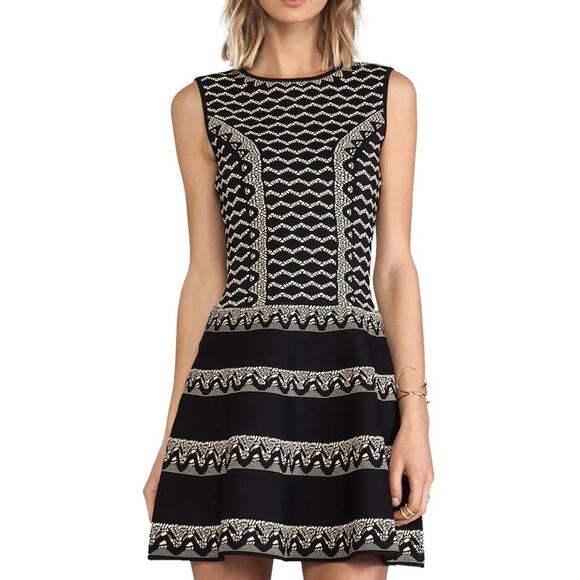 BCBGMAXAZRIA Wilma Jacquard Fit & Flare Dress Size XS NWOT - Picture 5 of 12